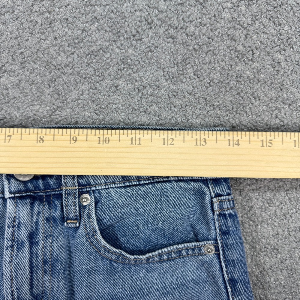 Y2K Calvin Klein Wide Leg Jeans Women's 25 Blue Medium Wash High Rise Baggy Fit - Picture 5 of 11